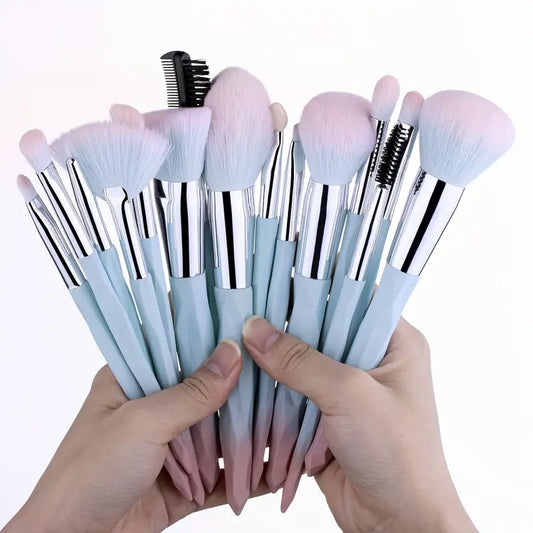 15pc Chisel Design Makeup Brush Set
