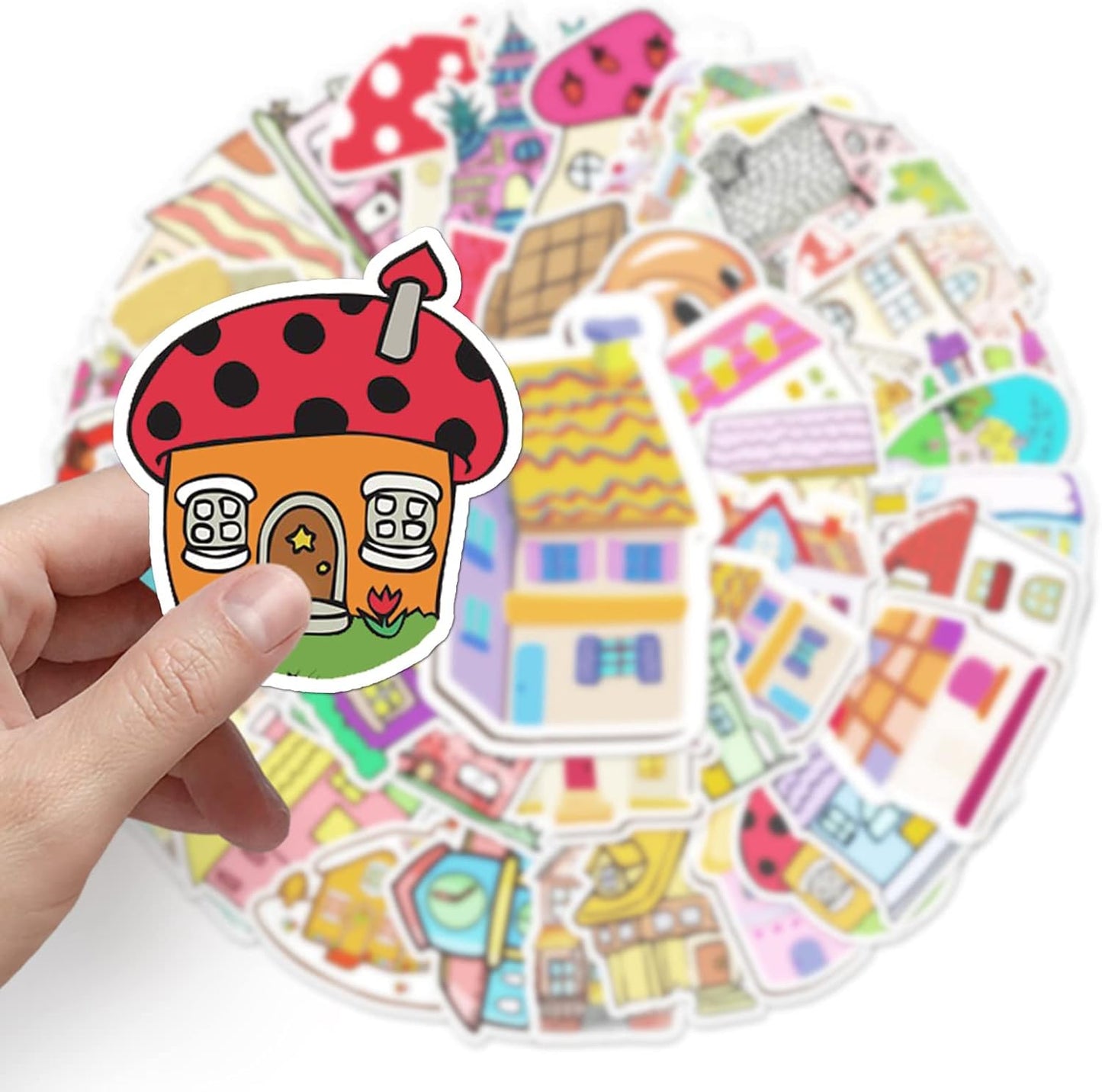 Cartoon House Stickers