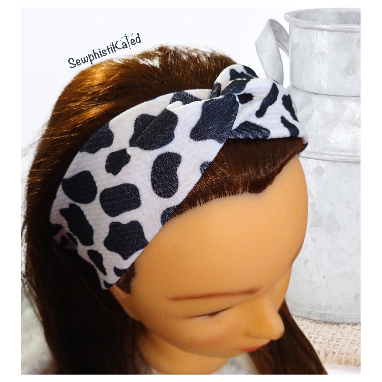 Cow Print Headbands & Scrunchies