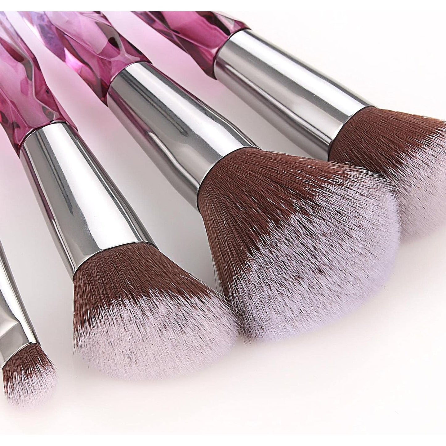 10pc Crystalline Design Makeup Brush Set