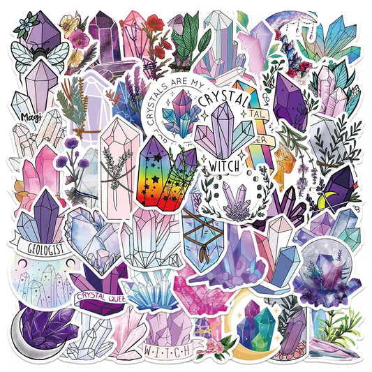 Crystals 50pc Sticker Pack