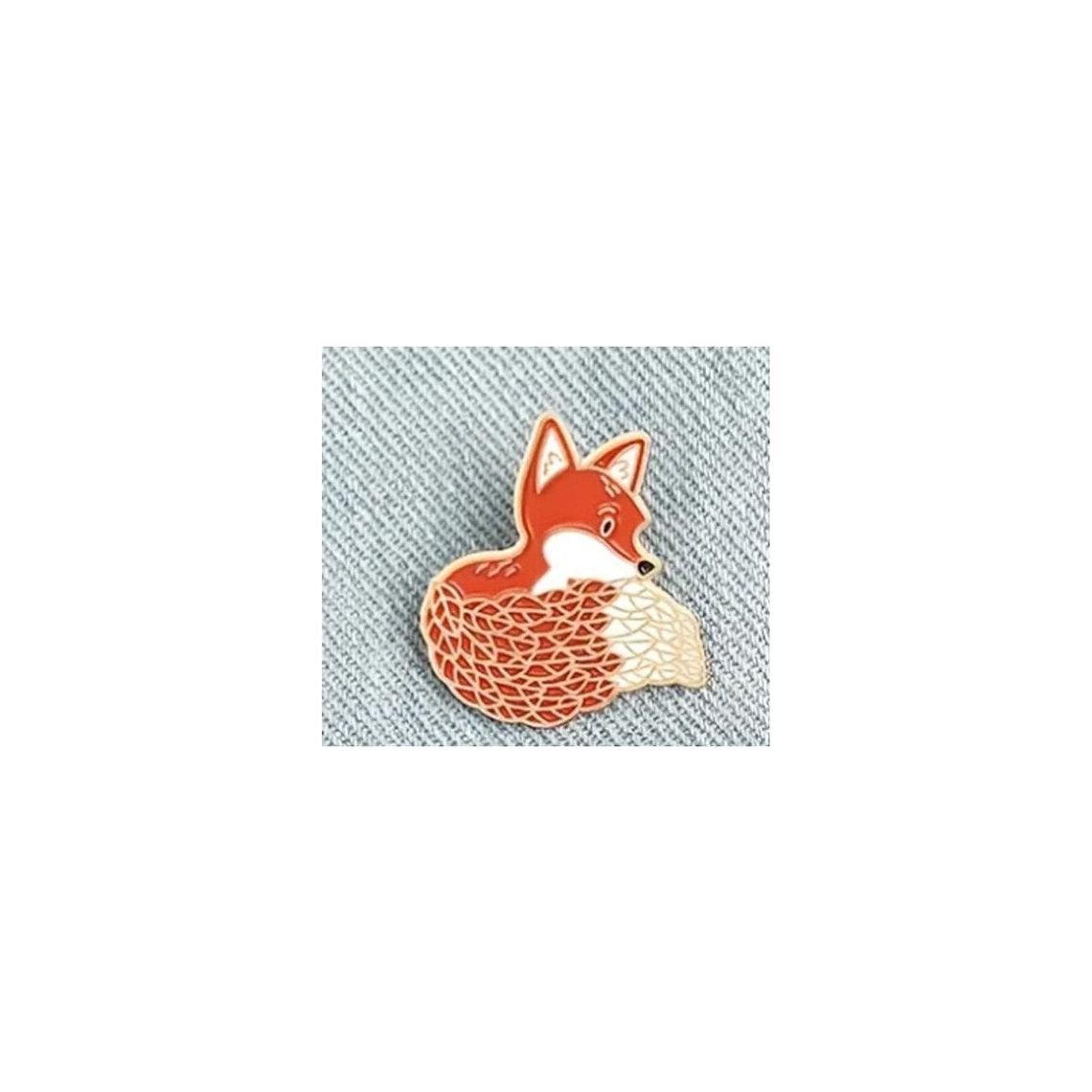 Furry Fox Hard Enamel Pins