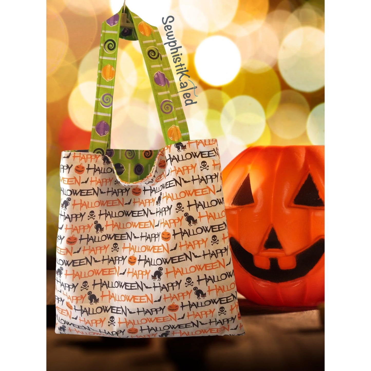 Halloween Reusable Trick or Treat Tote Bags