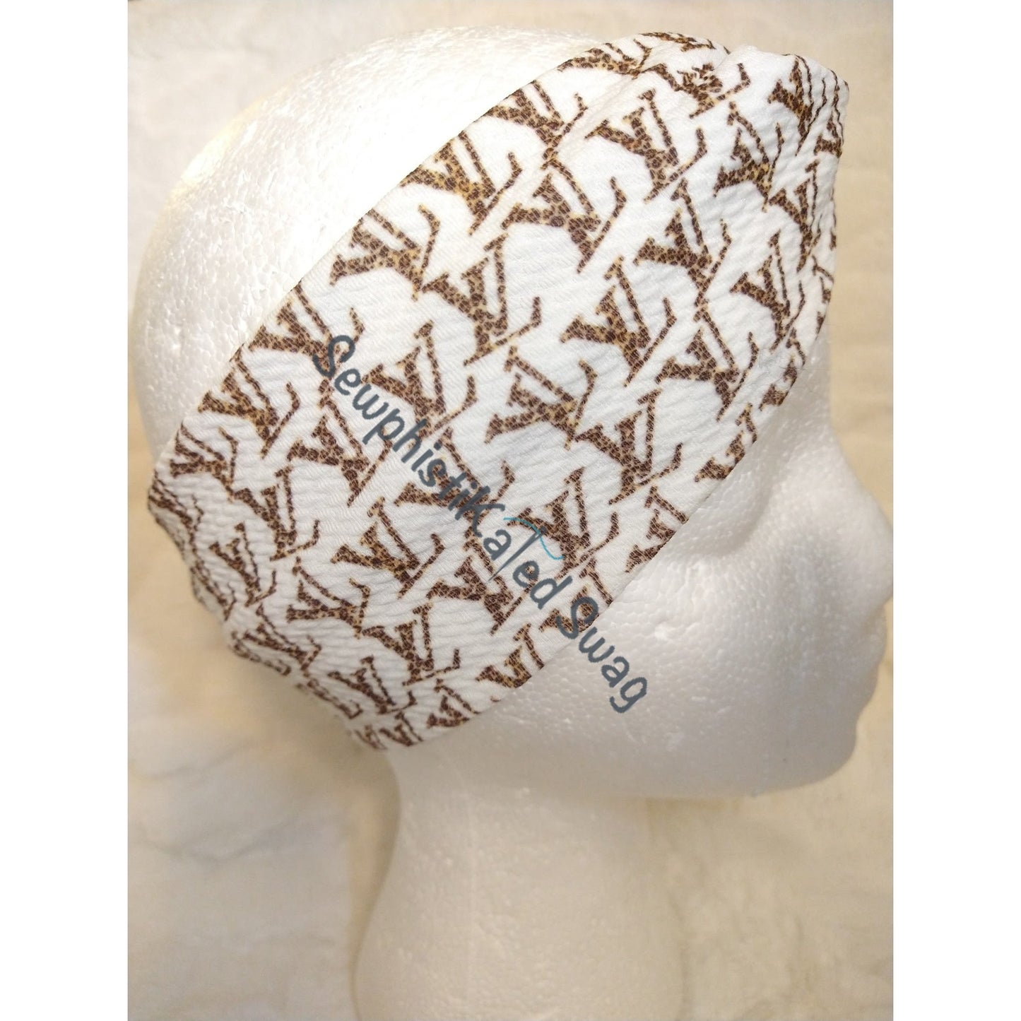 Leopard Print Monogram Bougie Headbands & Scrunchies