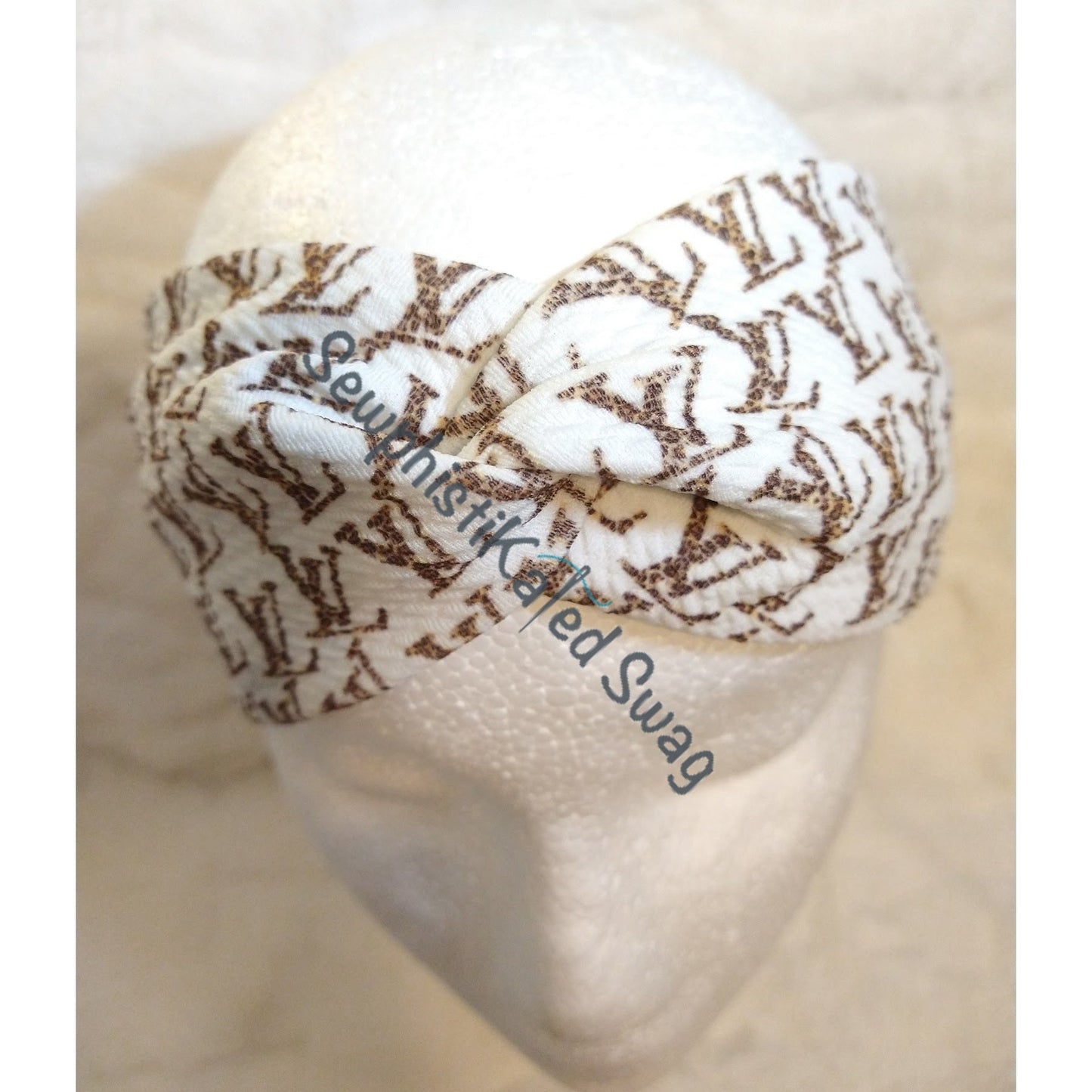 Leopard Print Monogram Bougie Headbands & Scrunchies