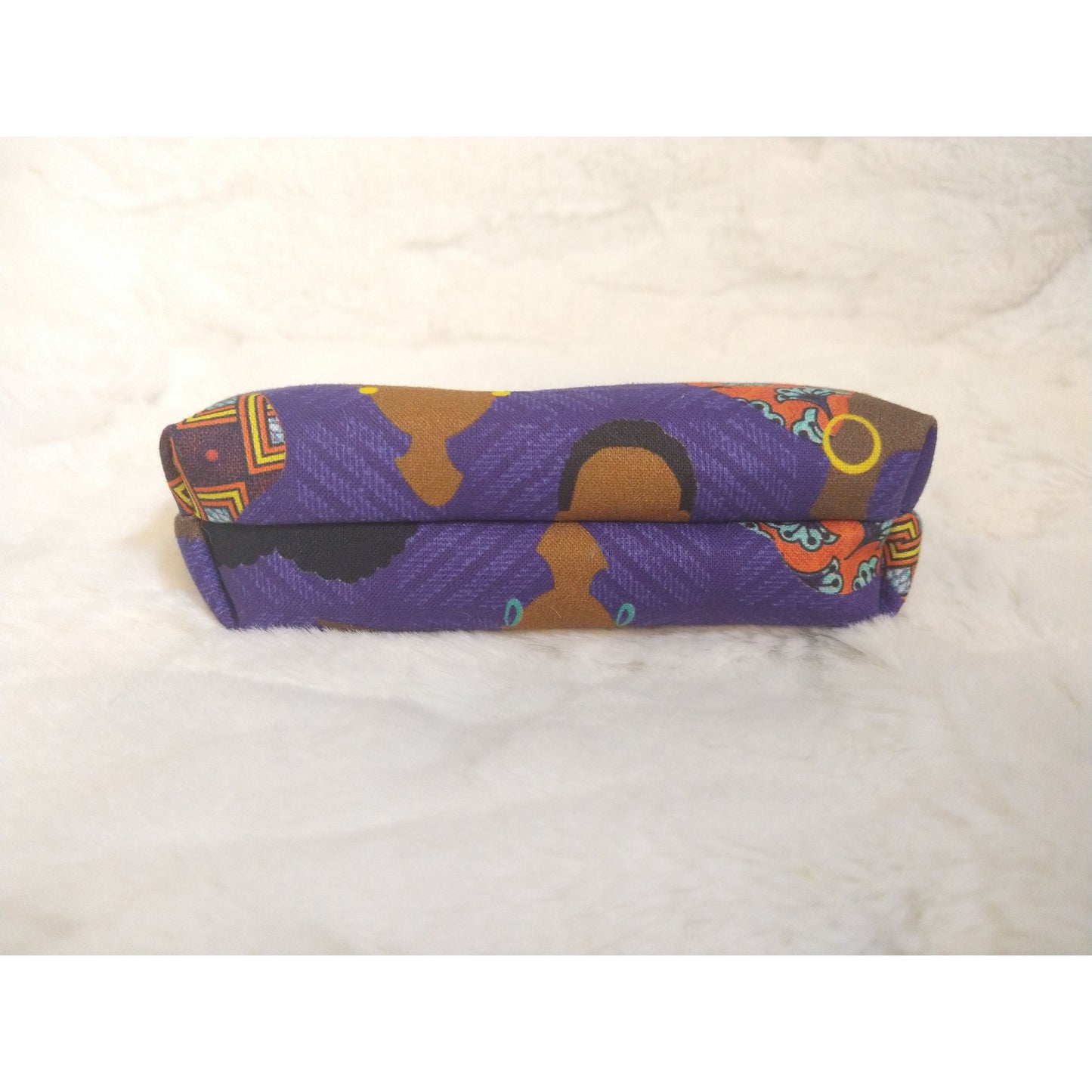 African American Small Maroon Zipper Pouch (Perfectly Imperfect)