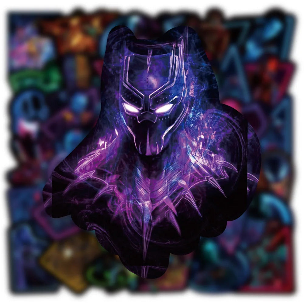 Neon Heroes & Villains Stickers (Pack A)