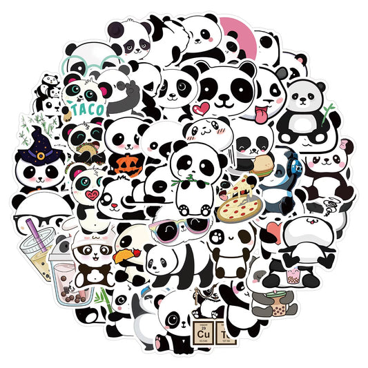 Panda 50pc Sticker Pack