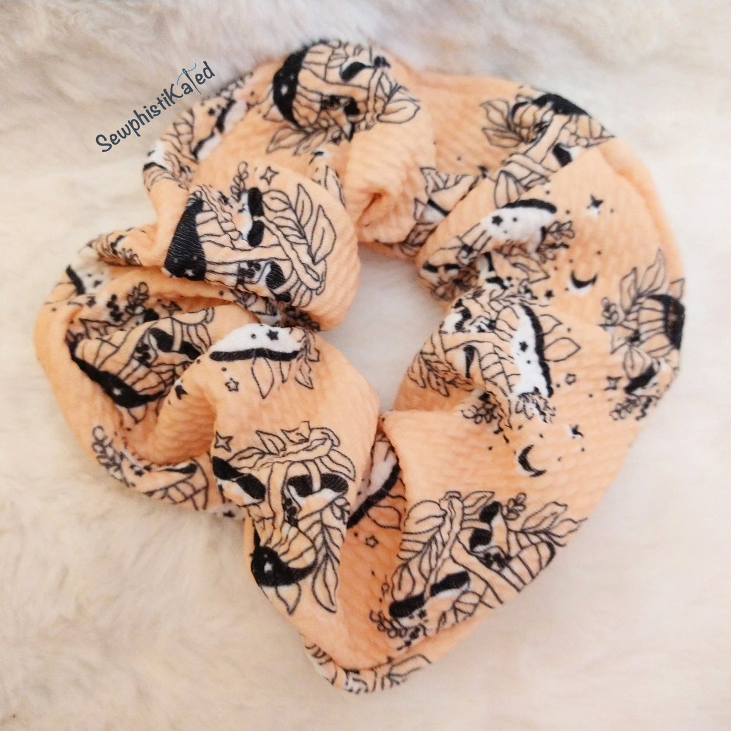 Witchy Shrooms Wide Scrunch Headband & Scrunchie