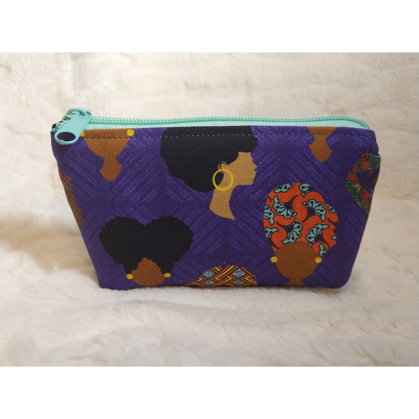 Black Women Small Zipper Pouch (Perfectly Imperfect)