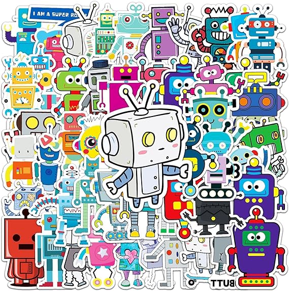 Robot 51pc Sticker Pack