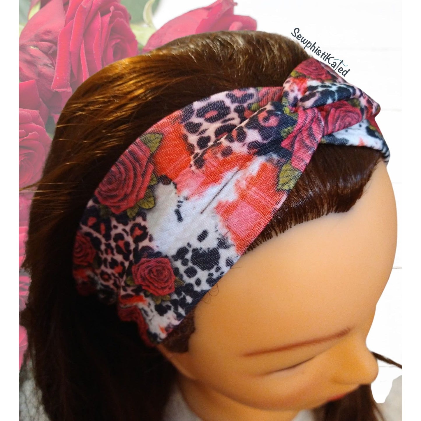 Rose Animal Print Headbands & Scrunchies