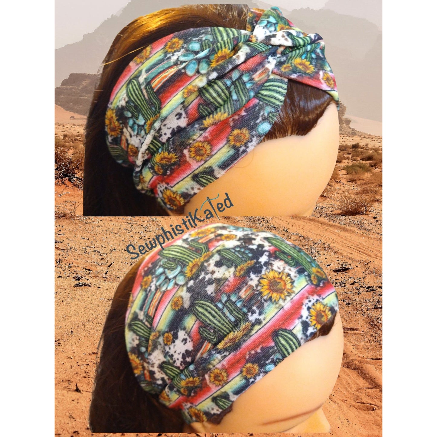 Southwestern Cactus Headbands & Scrunchies