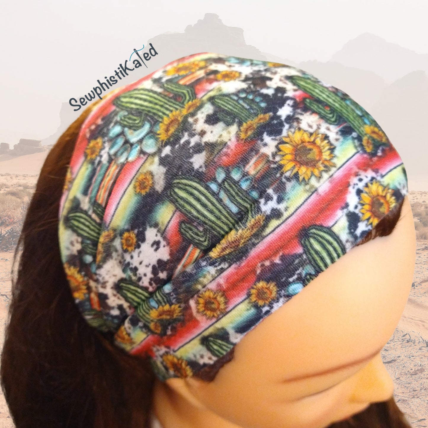 Southwestern Cactus Headbands & Scrunchies