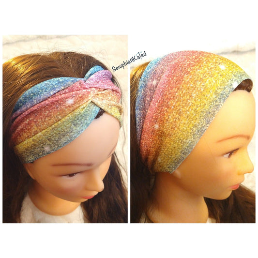 Sparkle Rainbow Headband & Scrunchie