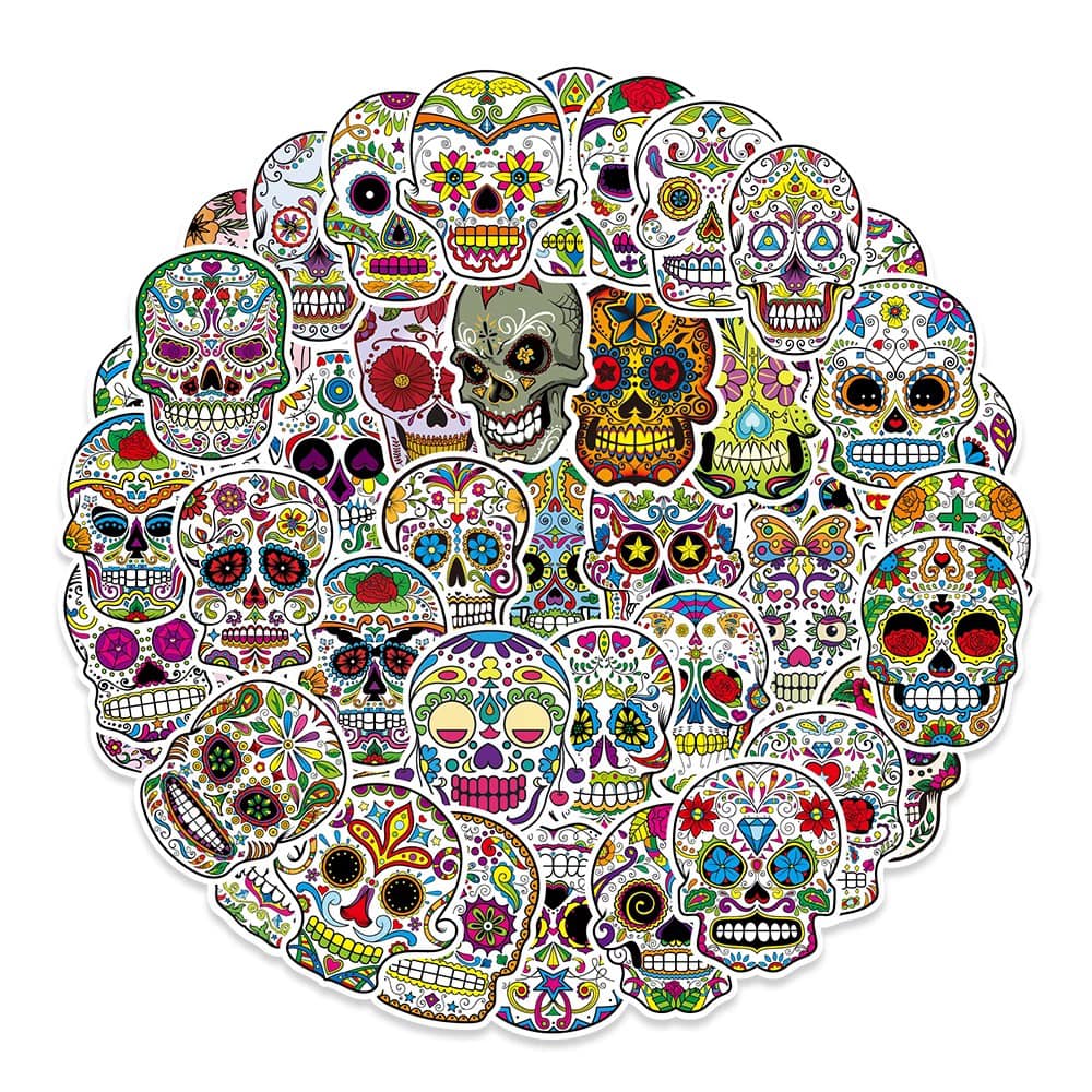 Sugar Skulls 50+pc Sticker Pack