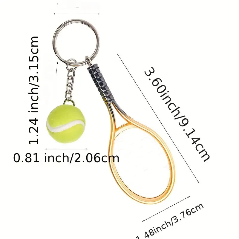 Tennis Keychain