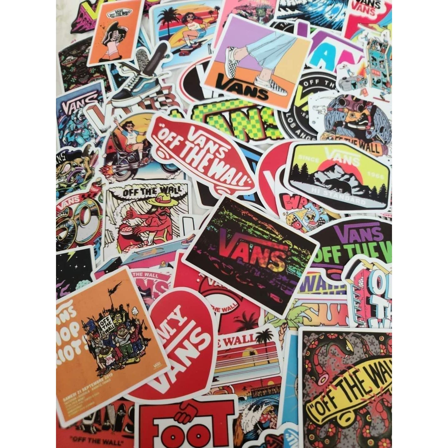 Off the Wall Skater Shoes 50pc Sticker Pack