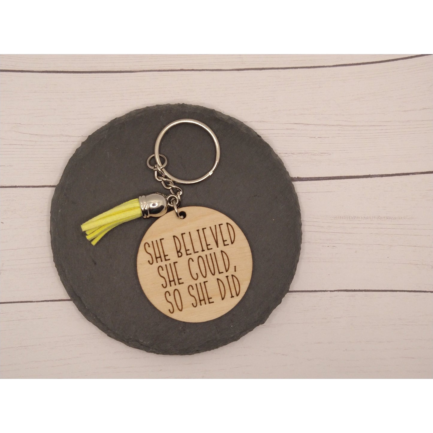 Engraved Wood Keychains