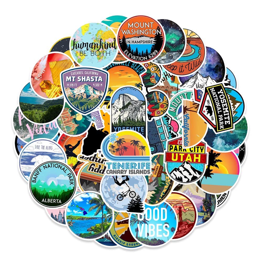 World Travel Stickers