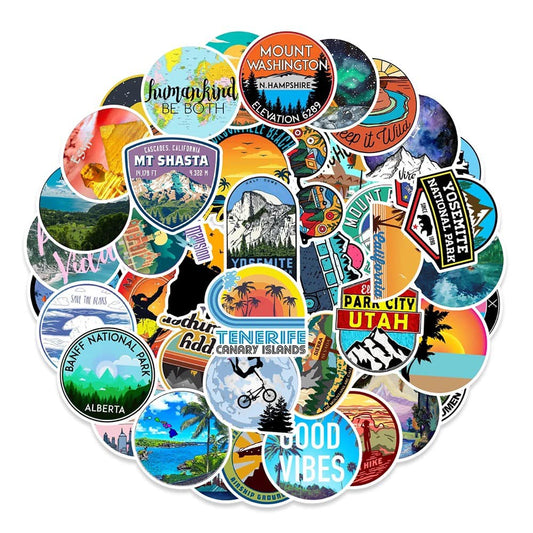 World Travel 100pc Sticker Pack