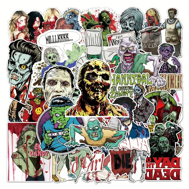 Zombie 51pc Sticker Pack