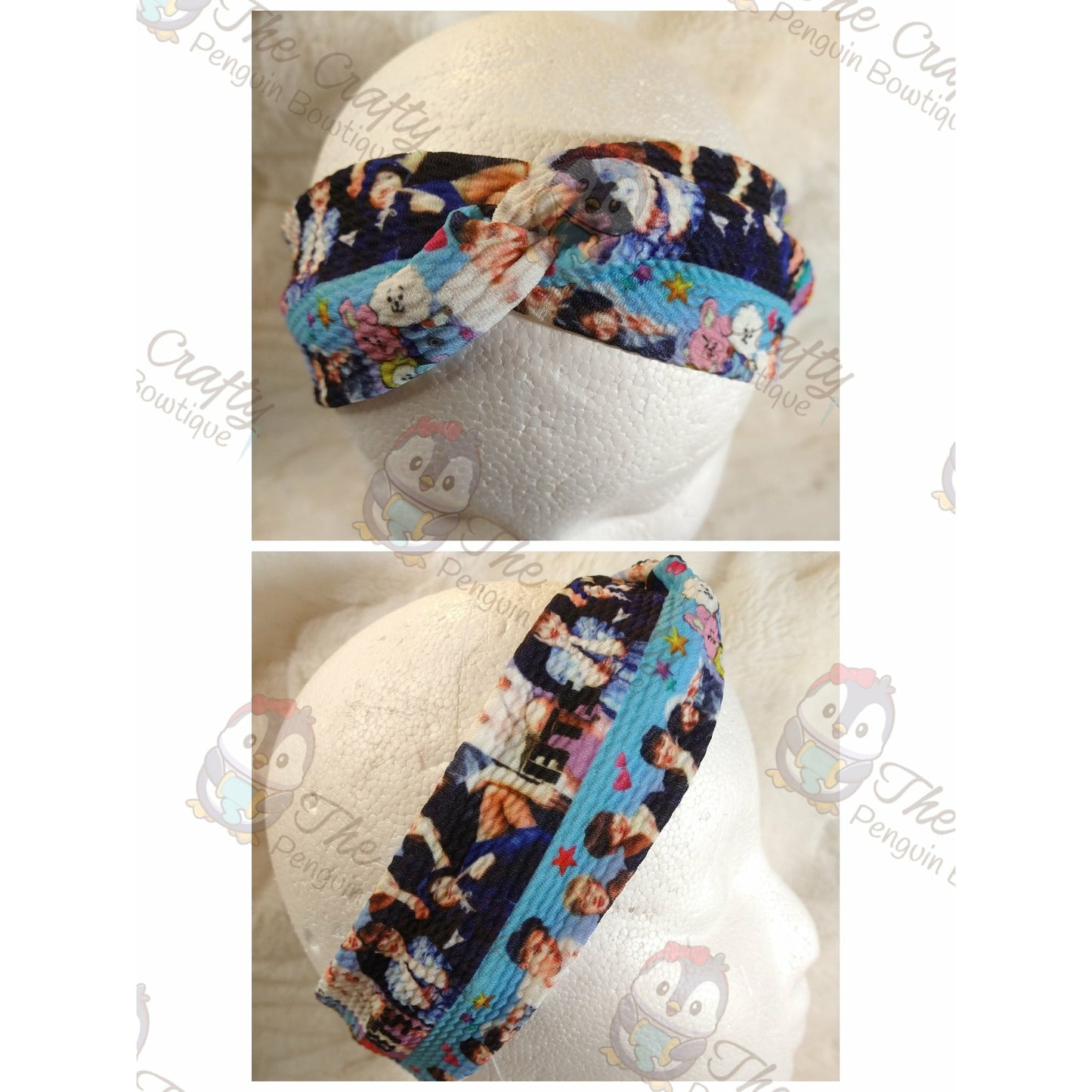 BTS with Emojis Headband & Scrunchie