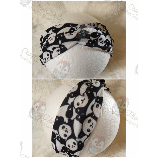 Pandas Kids' Twisted Headband