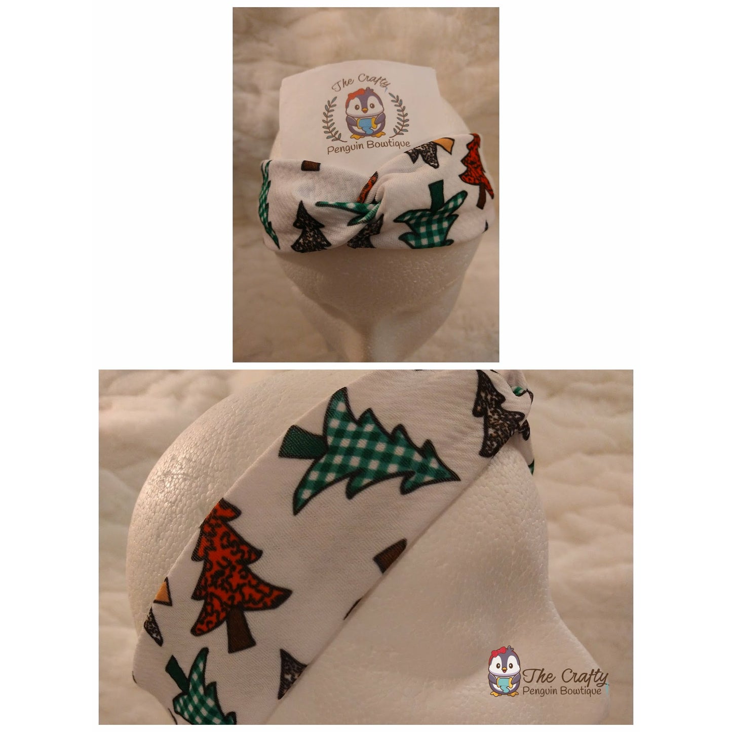 Christmas Trees Headband & Scrunchie