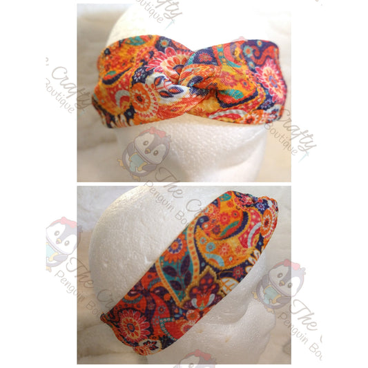 Paisley Floral Headbands & Scrunchies