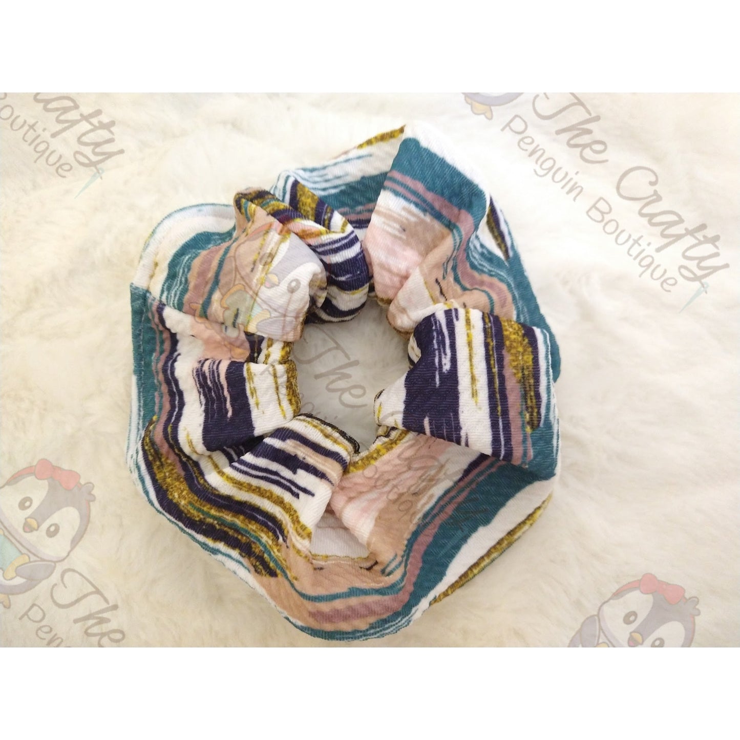 Cool Colors Brushstrokes Headband & Scrunchie