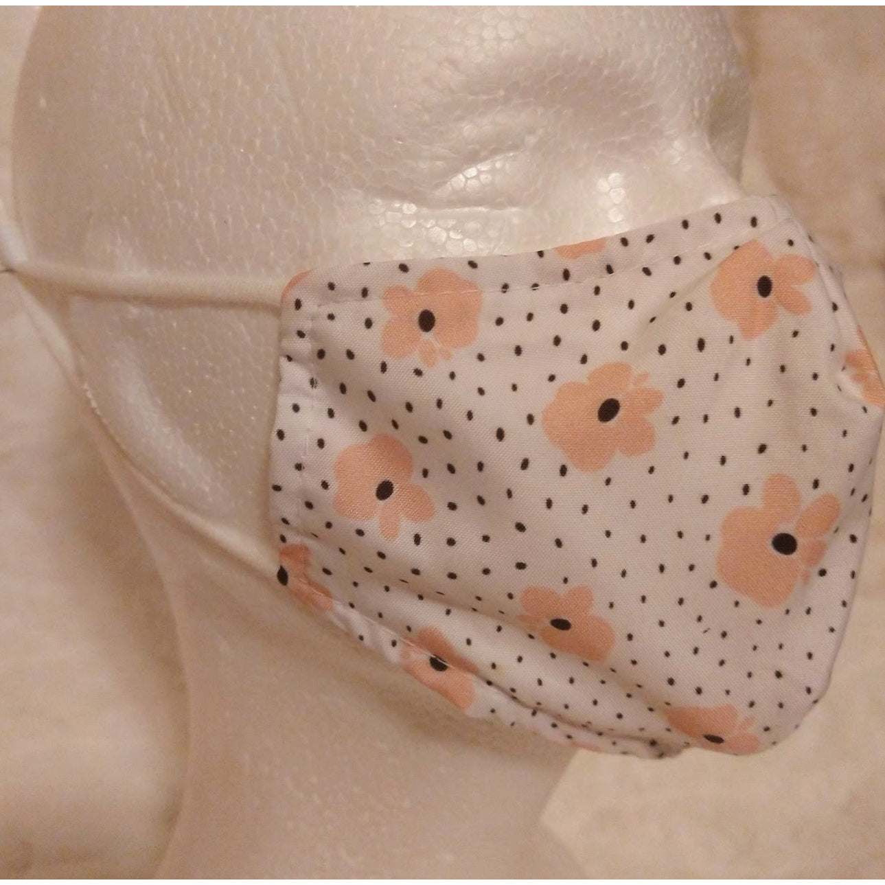Dots & Flowers Kids Face Mask