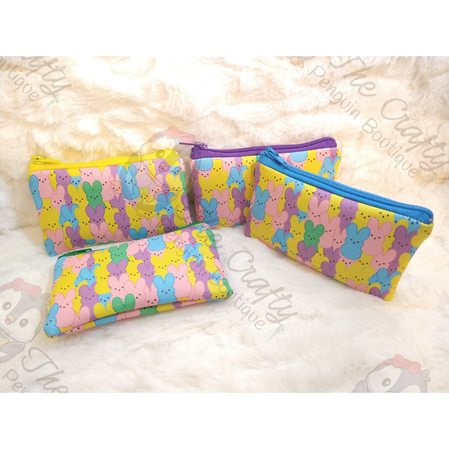 Easter Bunny Peeps Zipper Pouch