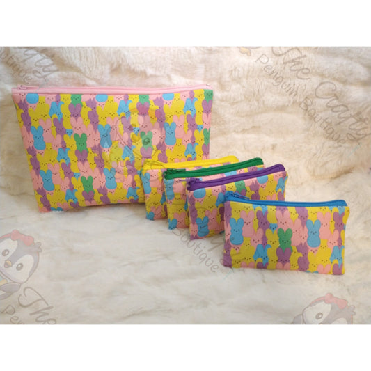 Easter Bunny Peeps Zipper Pouch