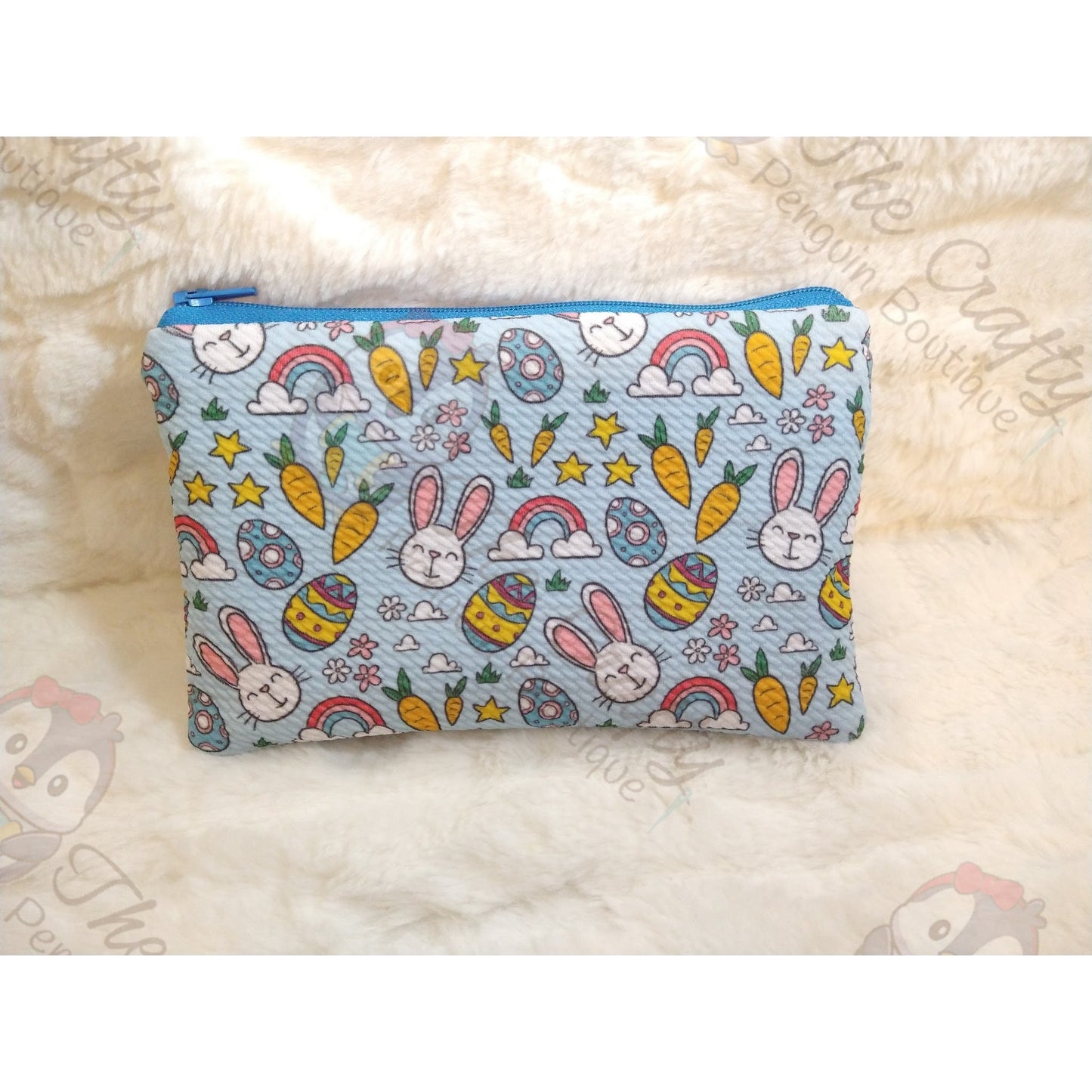 Easter Knit Fabric Zipper Pouches
