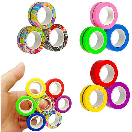 Magnetic Fidget Ring Set