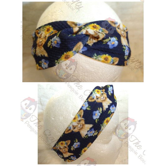 Floral Calf Headbands & Scrunchies