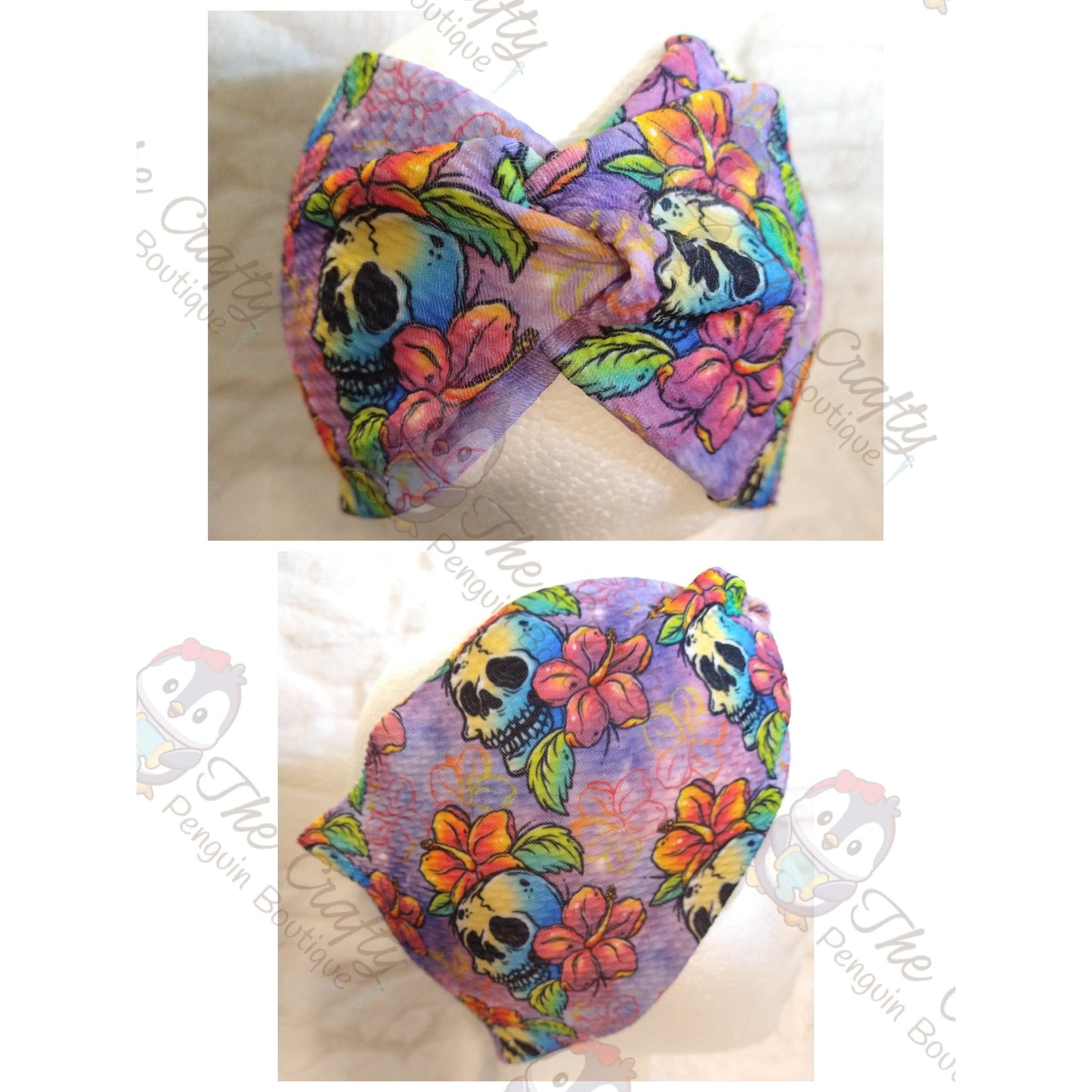 Floral Skull Headbands & Scrunchies