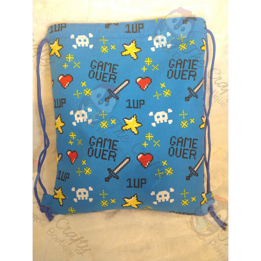 Game Over Drawstring Backpack