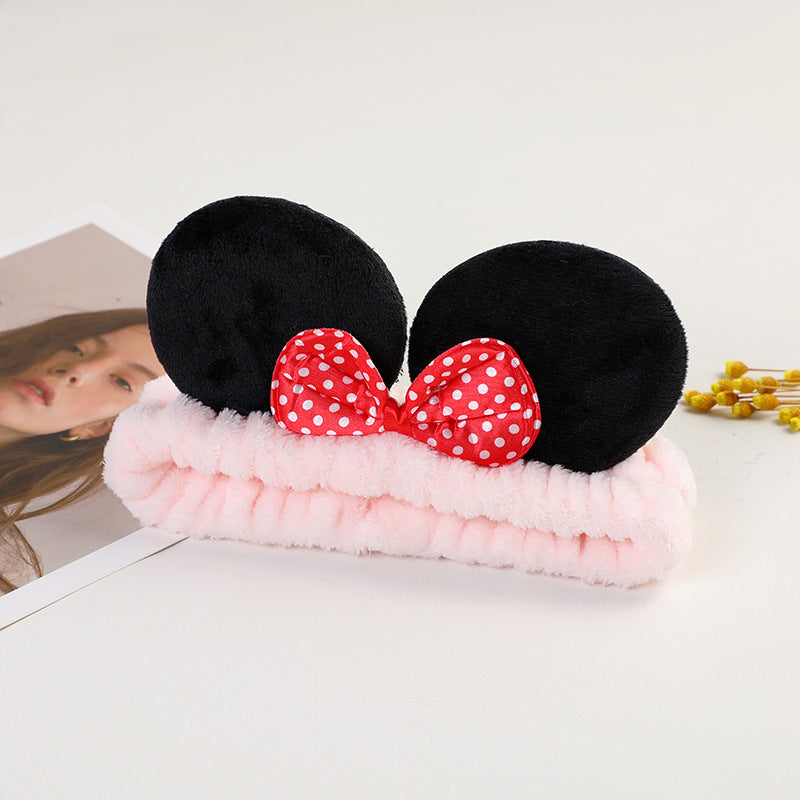 Mouse Spa Headband with Bow