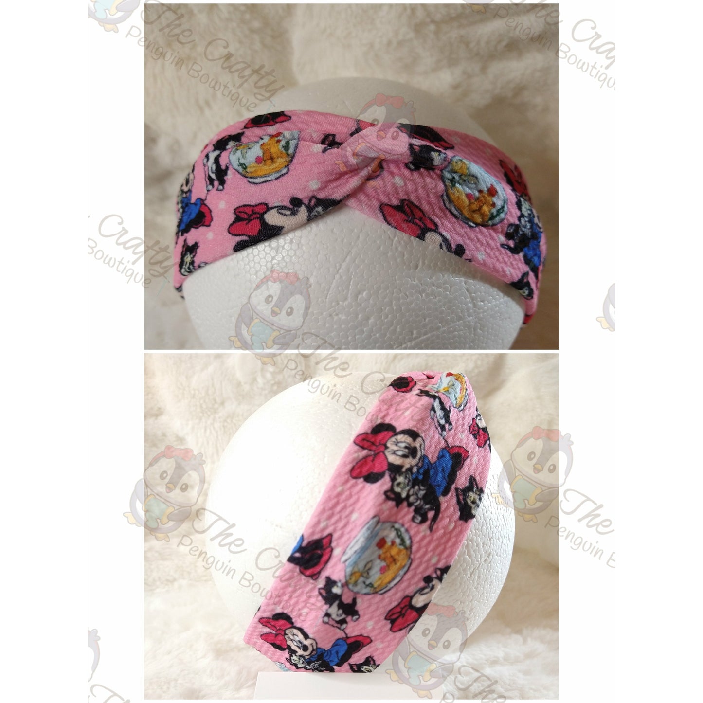 Girl Mouse with Pets Kids' Twisted Headband