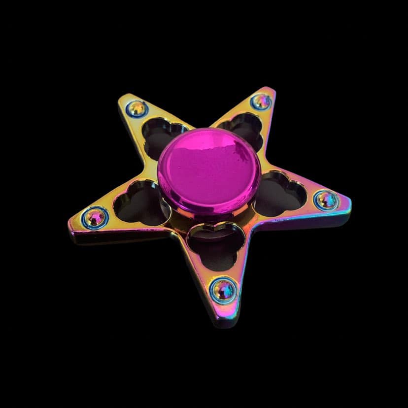 1pc Metallic Water Drop Shaped Fidget Spinner, Cool And Dazzling