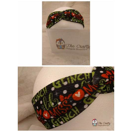 Lil Miss Green Guy Twisted Headband