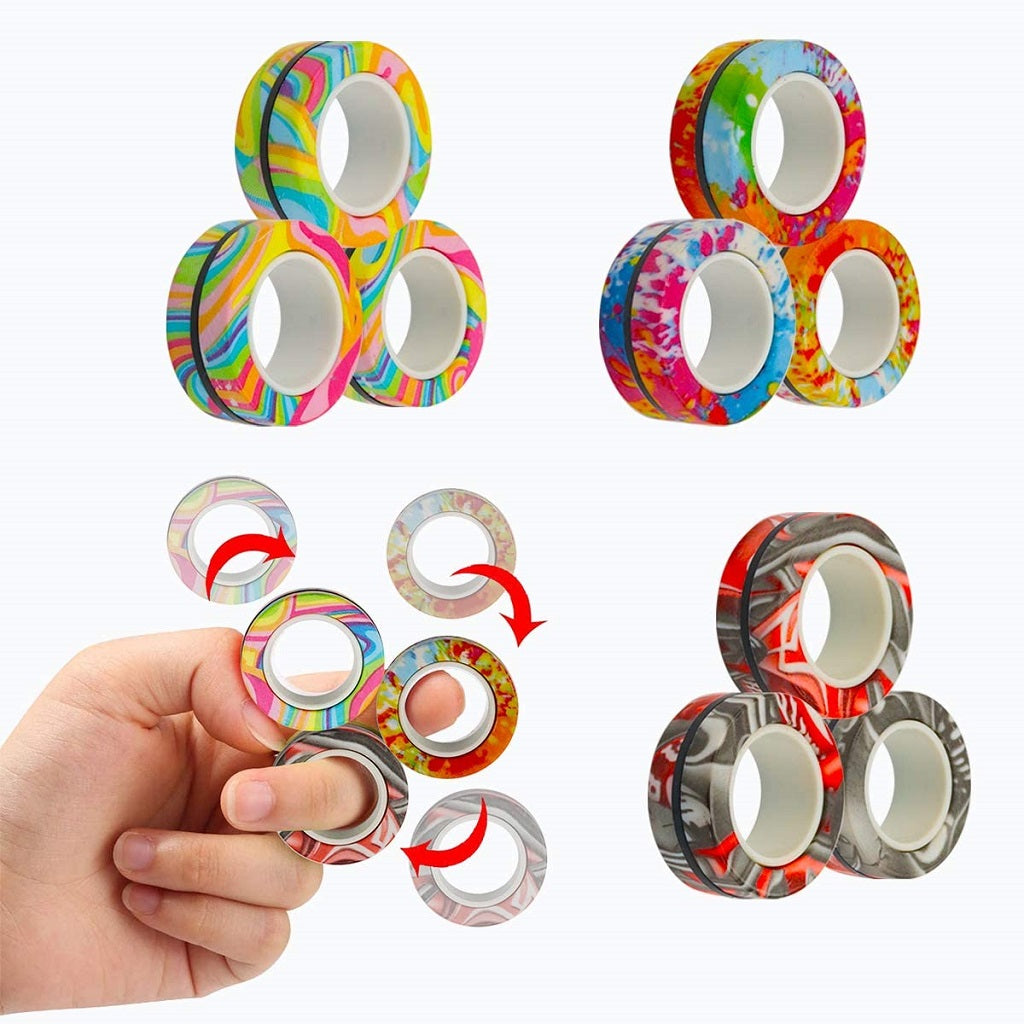 Magnetic Fidget Ring Set