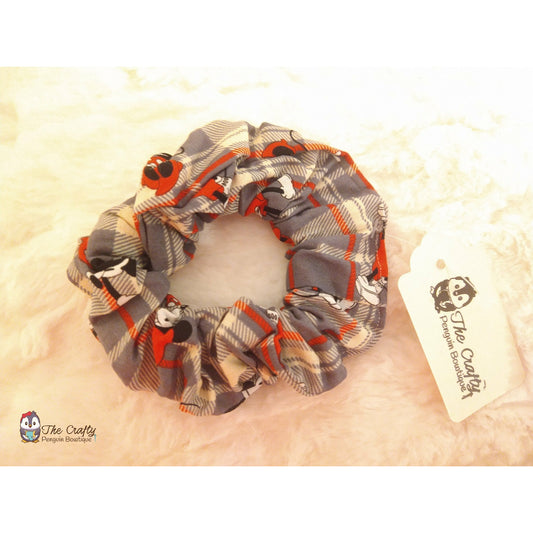 Mouse Couple Plaid Kids' Scrunchies