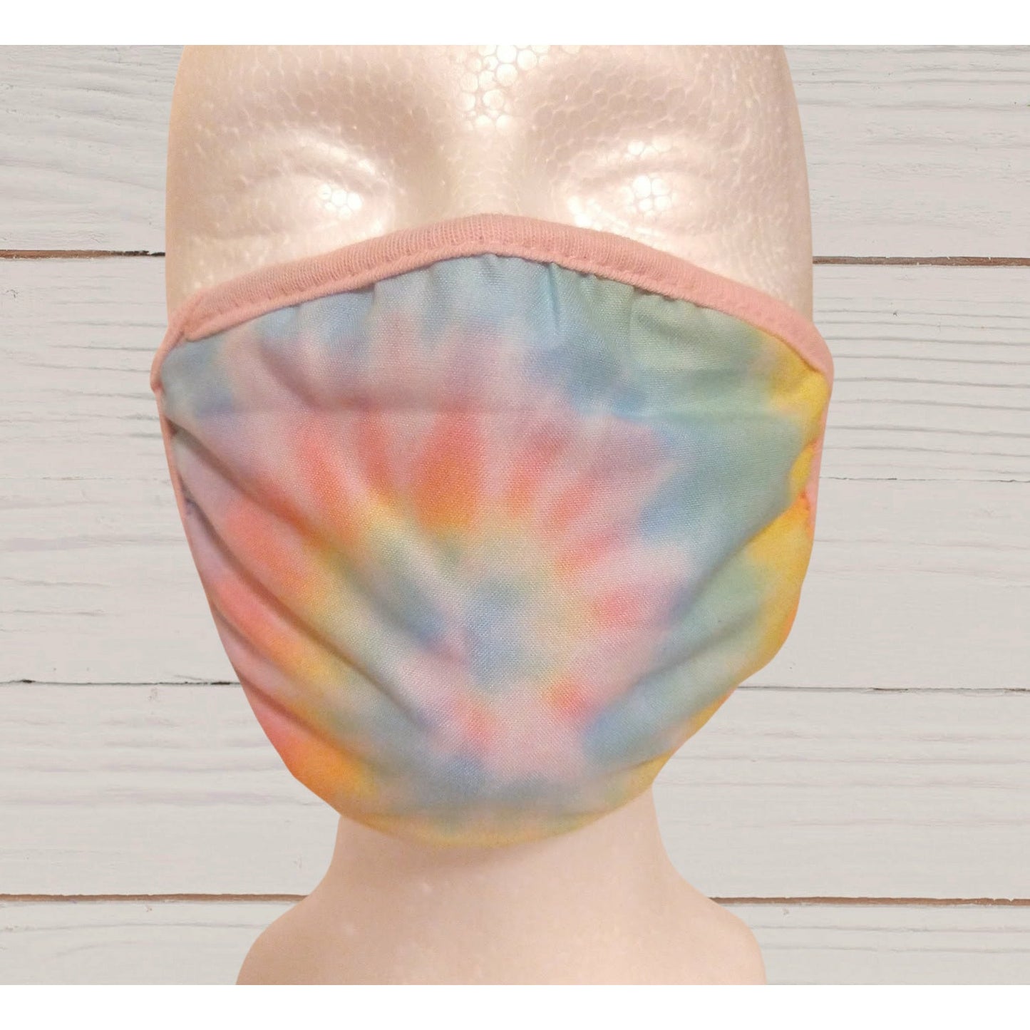 Pastel Tie-Dye Kids Face Mask