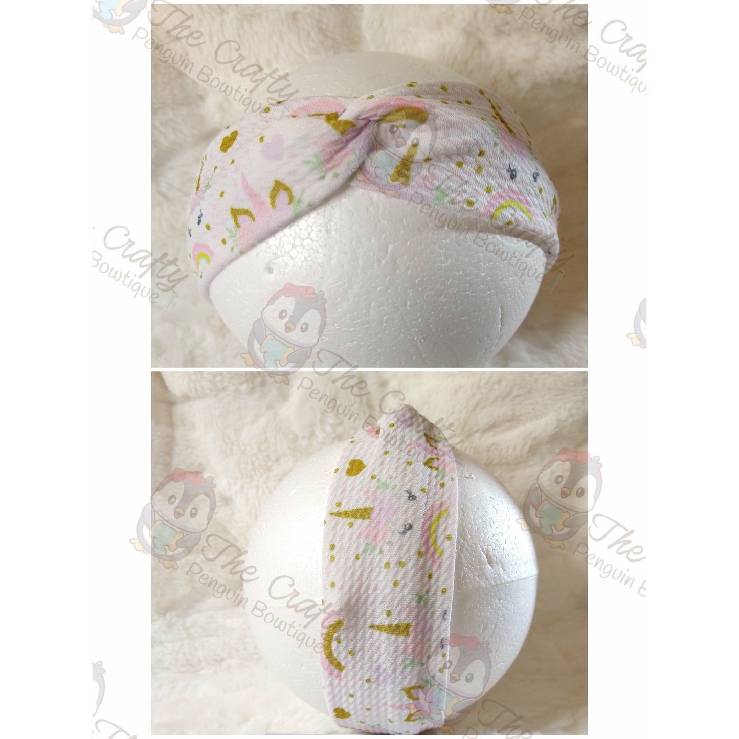 Unicorn Toddler Twisted Headband