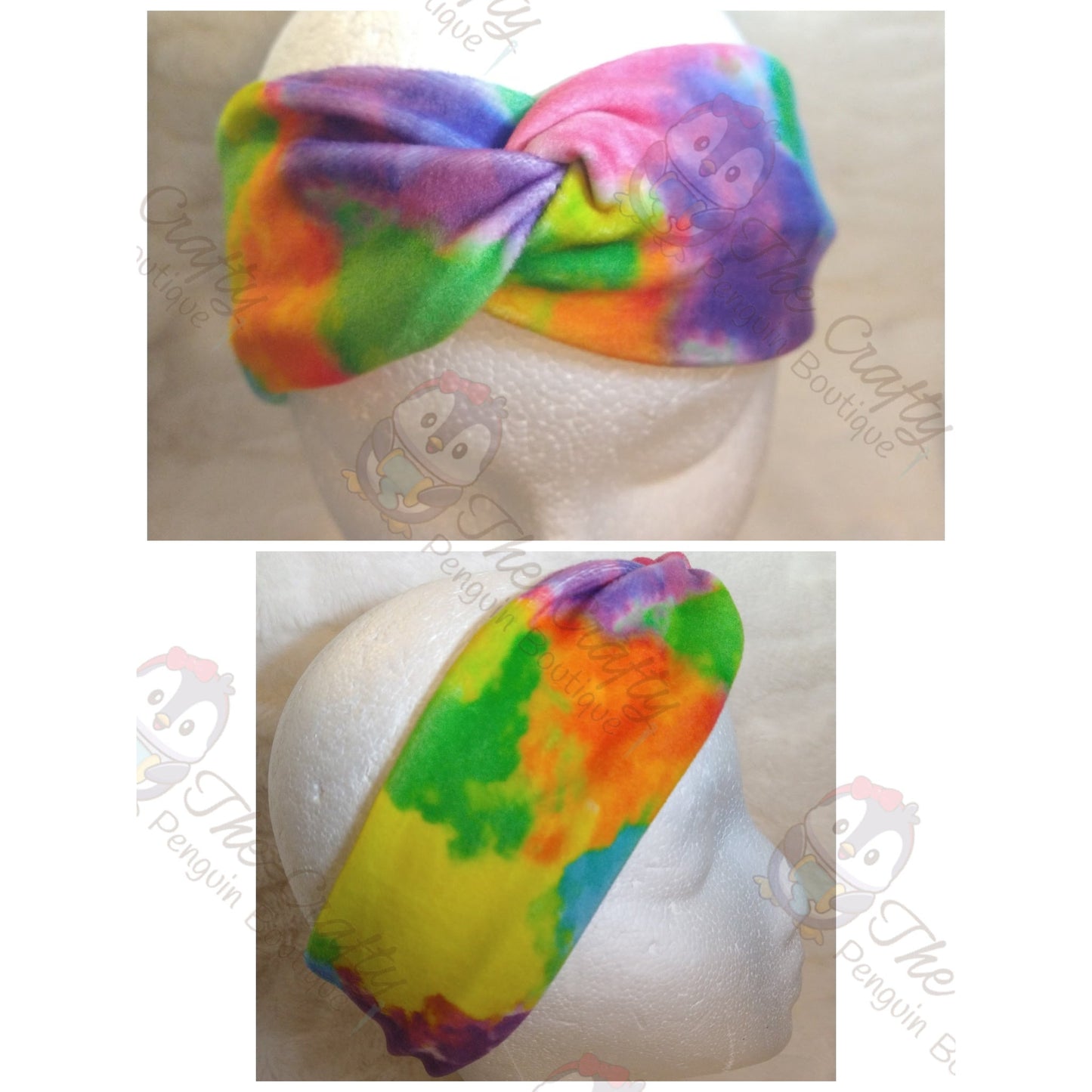 Velvet Tie-Dye Headband & Scrunchie