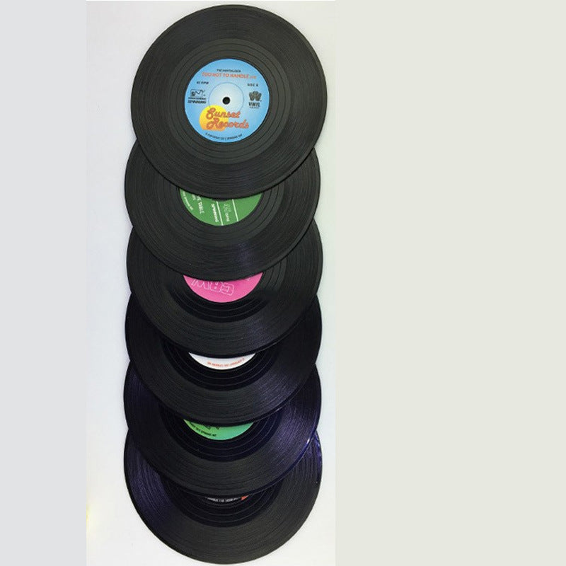 Retro Vinyl Record Coasters